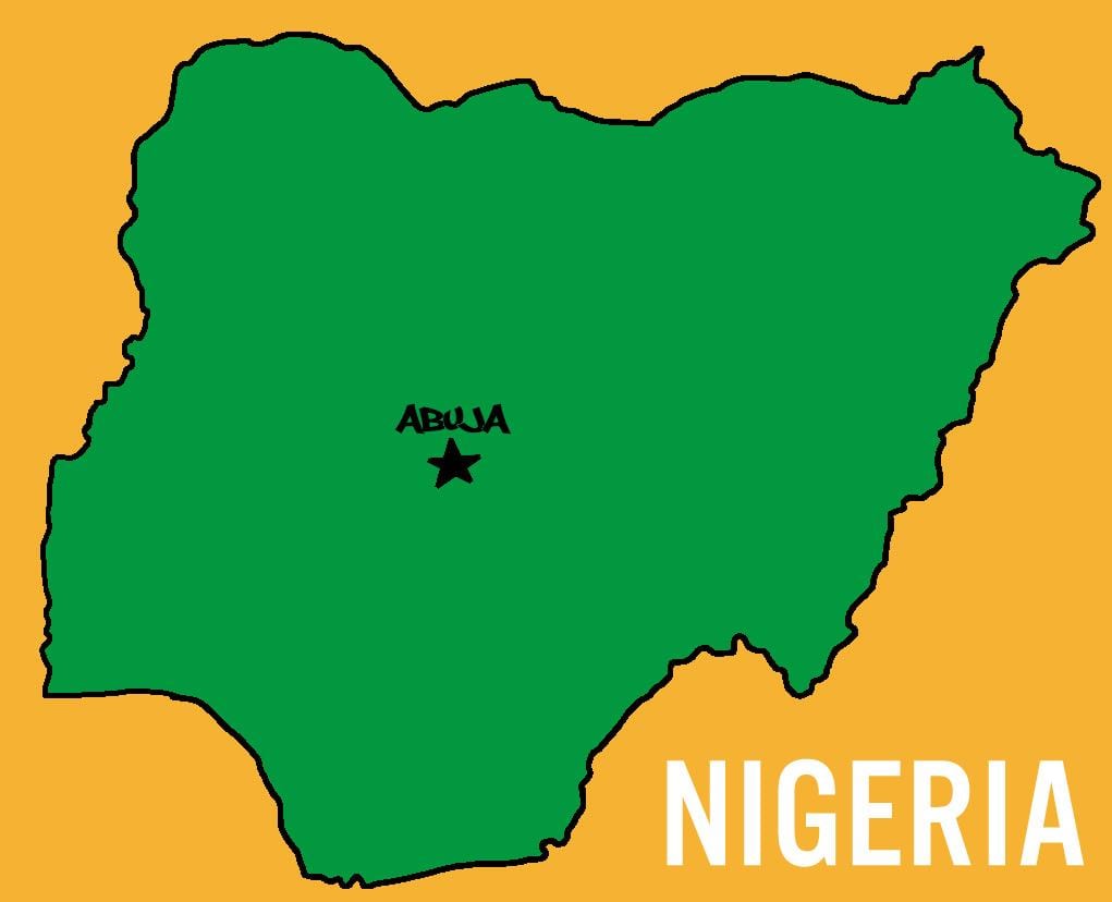 Kaart van die hoofstad van nigerië 