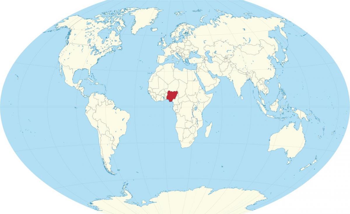 wêreld kaart wat nigerië