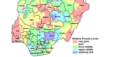 Kaart van ekonomiese nigerië