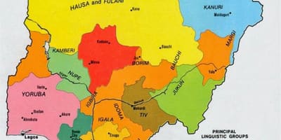 Kaart van die nigeriese stamme