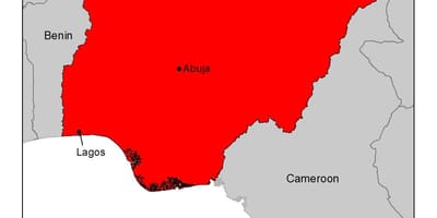 Kaart van nigerië malaria