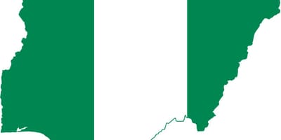 Kaart van nigerië vlag