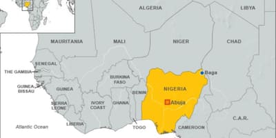 Kaart van die nigeriese grense