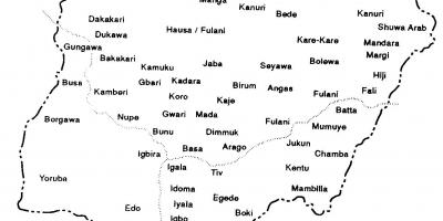 Teken nigerië kaart